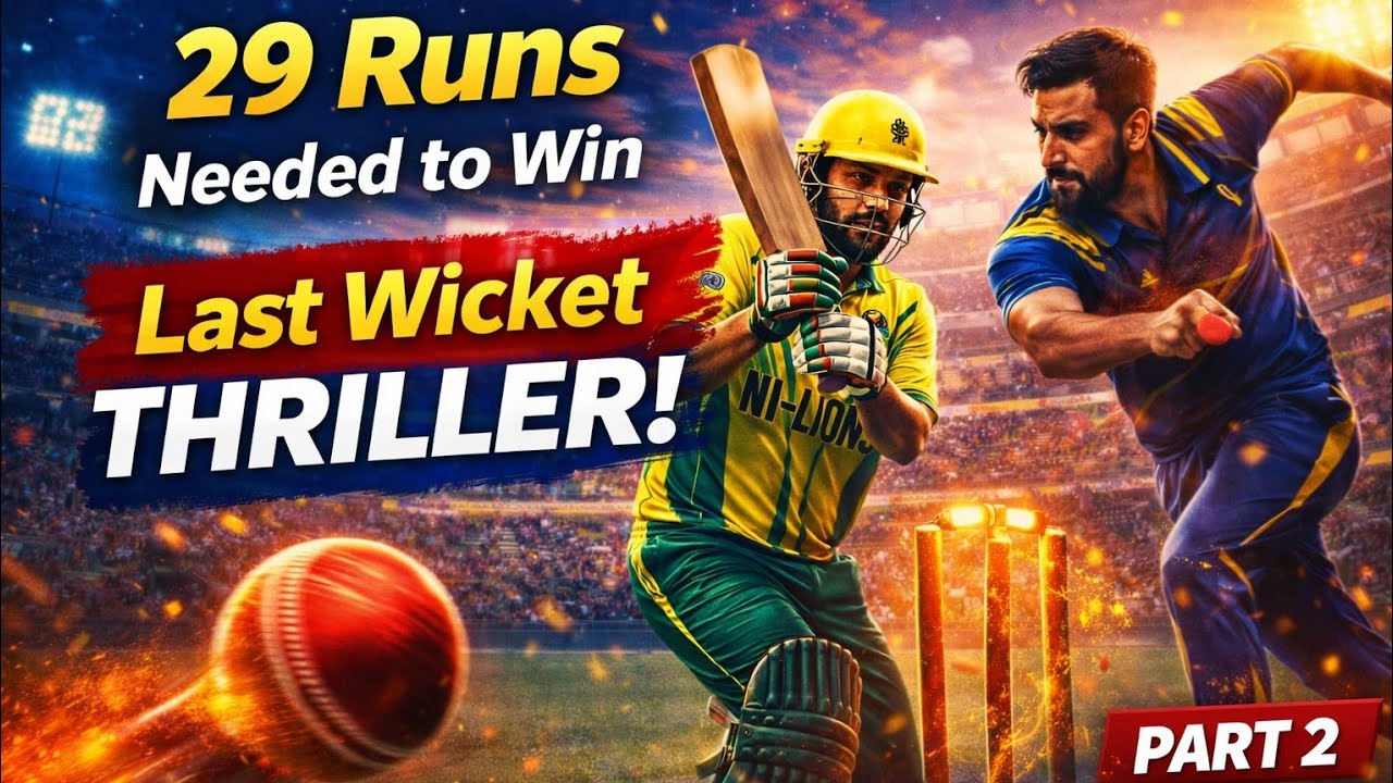 Last Wicket Thriller  | 29 Runs Needed to Win | NiLions Blasters vs JBMR Club | Part 2