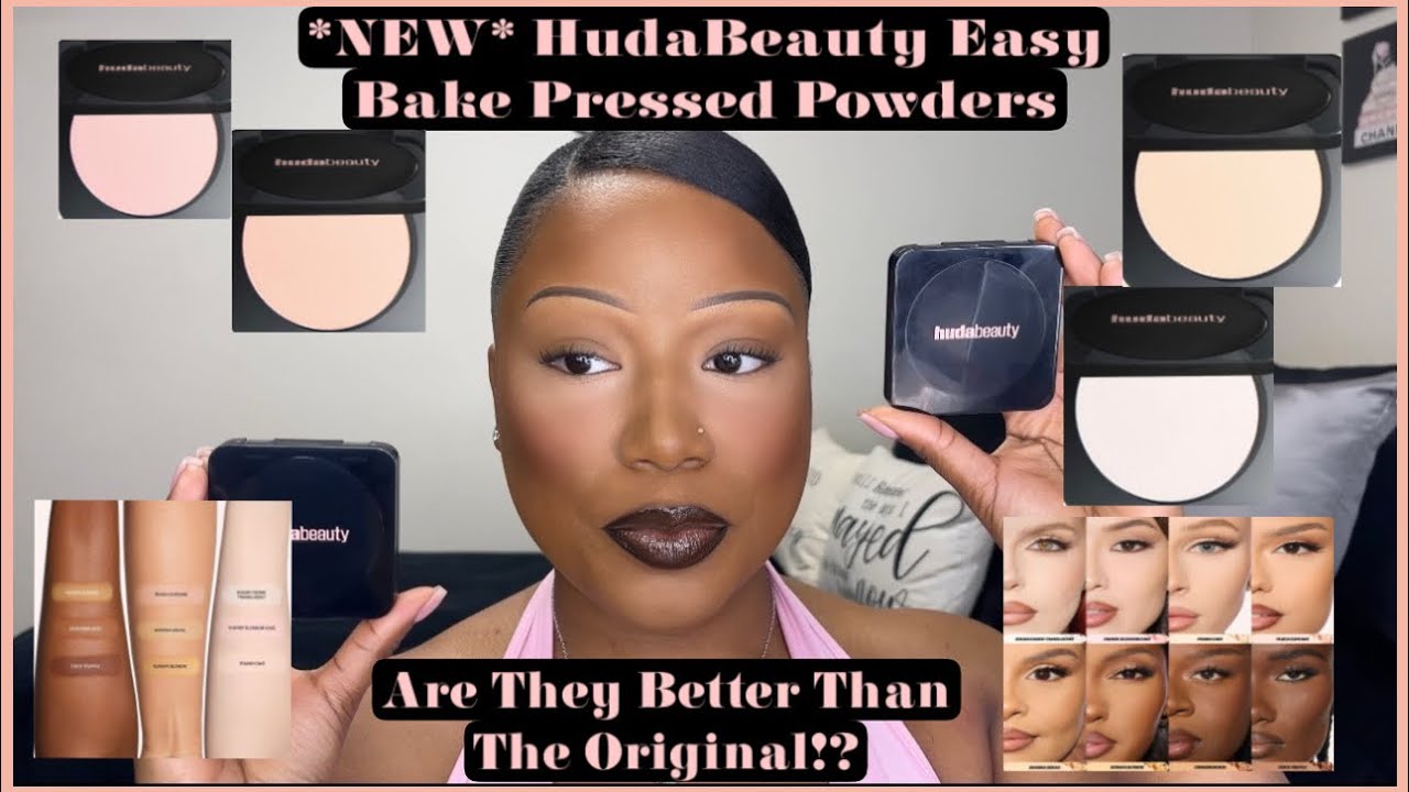 *НОВИНКА* Обзор прессованной пудры HudaBeauty Easy Bake + тест на стойкость в краткосрочной персп...