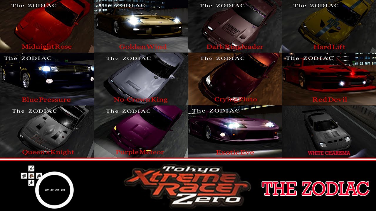 The 12 Zodiac's & White Charisma Races in 4K 60FPS | Tokyo Xtreme Racer Zero