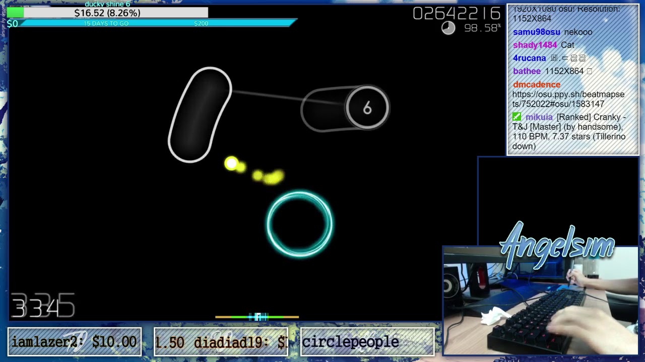 osu! | firebat92 | Panda Eyes - ILY [Fanteer's Extreme] +HD,DT 96.76% 607pp