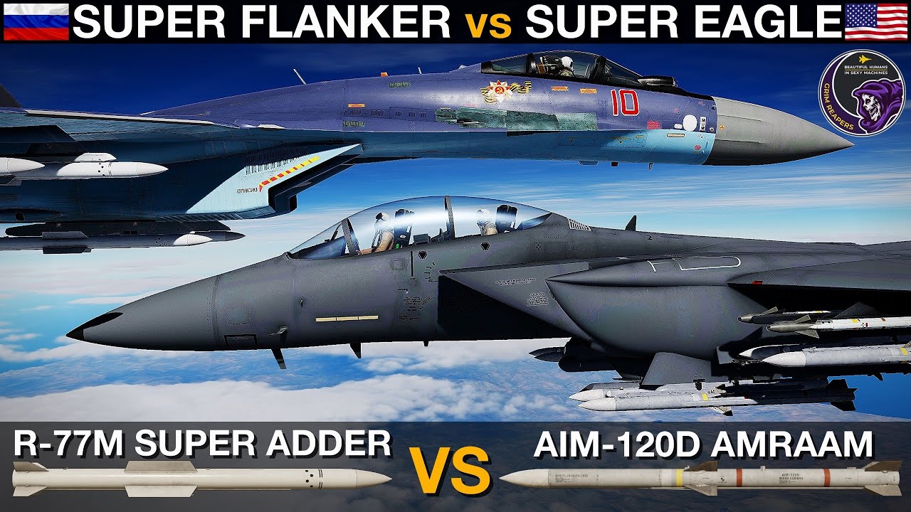 F-15EX With AIM-120D vs Su-35 With R-77M: BVR Missile Fight | DCS