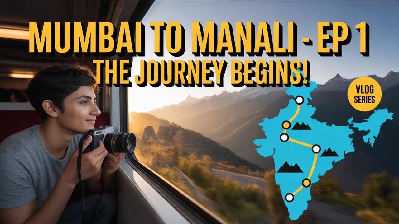 Mumbai to Manali By Train EP-1 l मुंबई से मनाली सस्ते मैं कैसे जाए bohot maja aayega dosto 😍