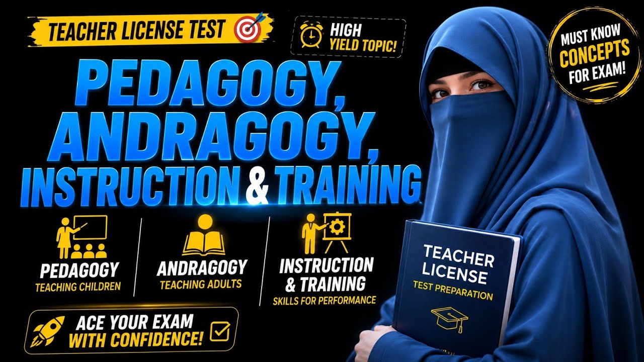 Difference Between Instruction, Training, Pedagogy & Andragogy (Easy Explanation)