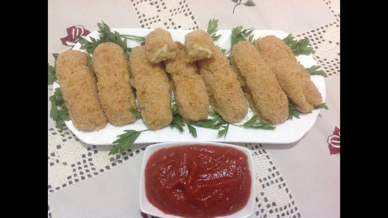 اصابع البطاطس المحشوة بالجبن والمقرمشة و اللذيذة  في الفرن Oil Free Crunchy Fries with Cheese