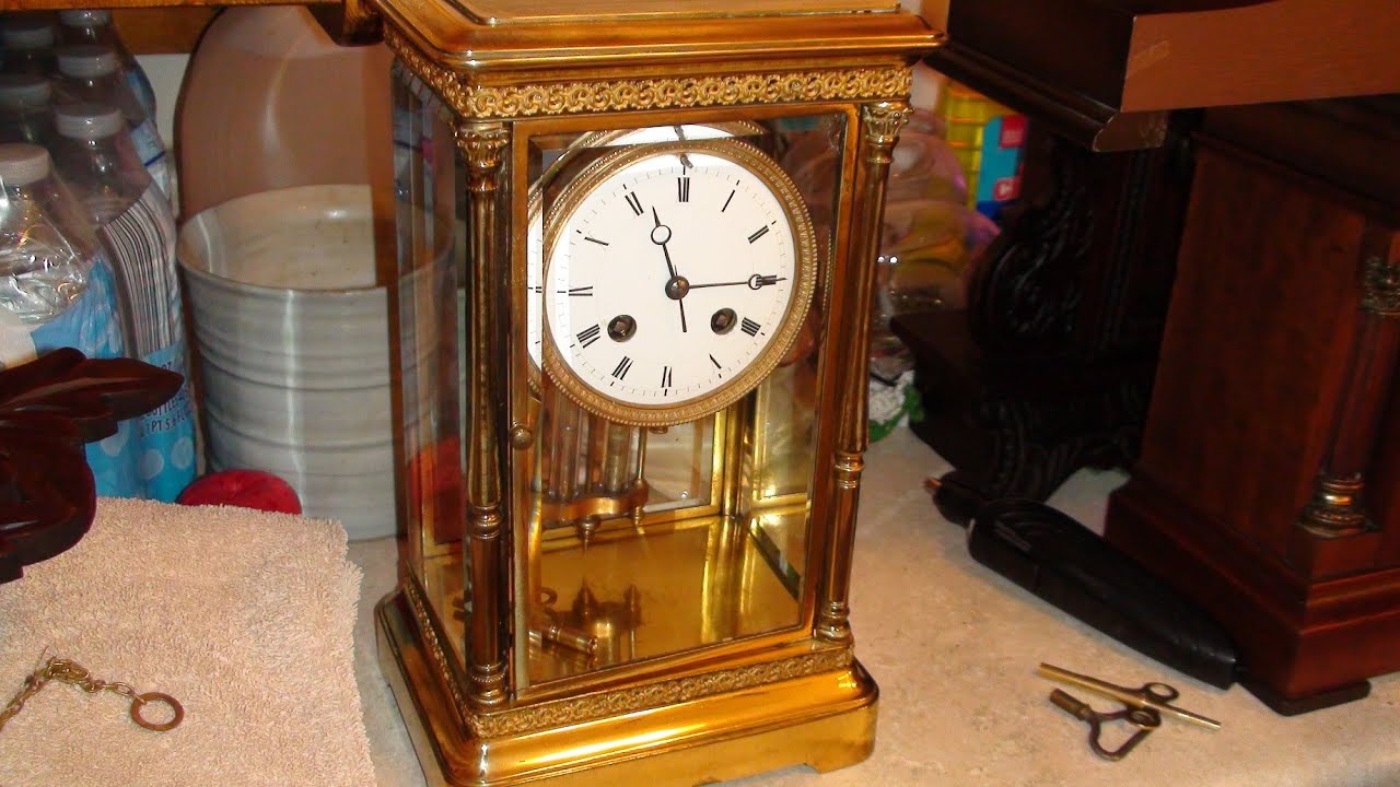 French Crystal Regulator Clock Repair