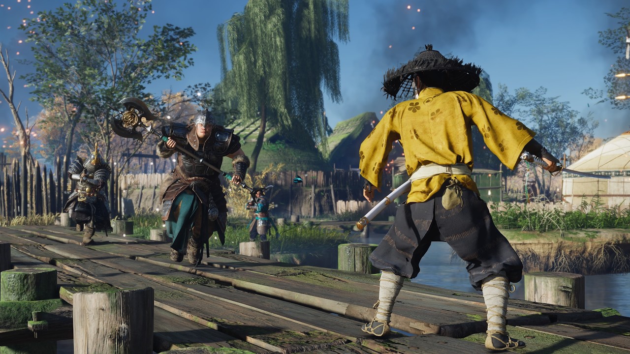Ghost of Yōtei ( Yellow samurai ) - Aggressive Stealth and Combat gameplay - Ghost of tsushima