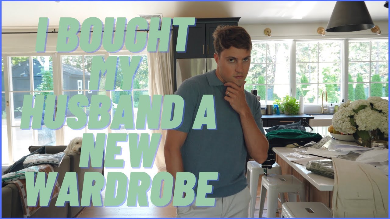 I BOUGHT MY HUSBAND A NEW WARDROBE (try on haul) | Taylor and Jeff