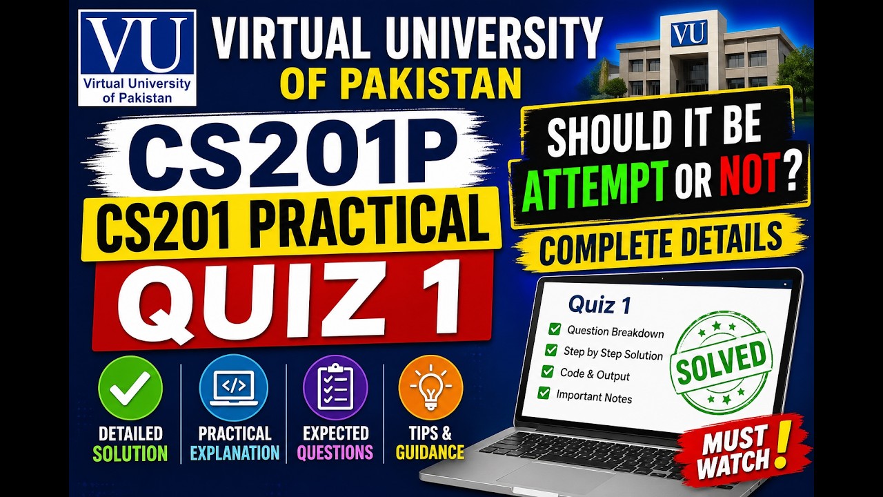 CS201P Quiz 1 2026, CS201 Practical Quiz 1, cs201p solution, Attendance quiz 1, all about CS201P