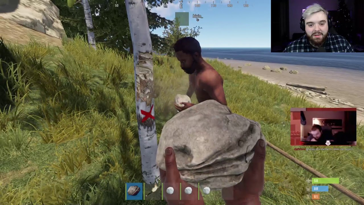 Luzu con Ibai matan a Zeling y Biyin en RUST