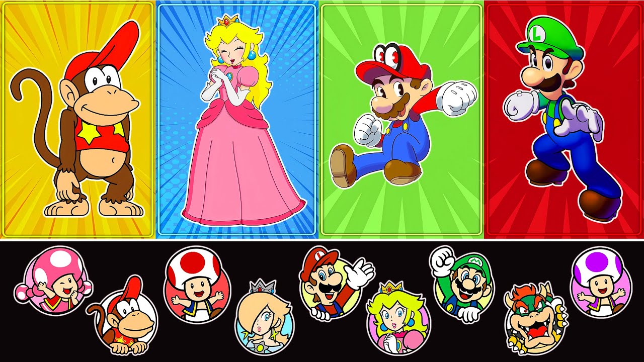 Arena Finals🔥🎮The Ultimate Team of Mario, Luigi, Peach & Diddy Kong Fights for the Crown | Mario ADM