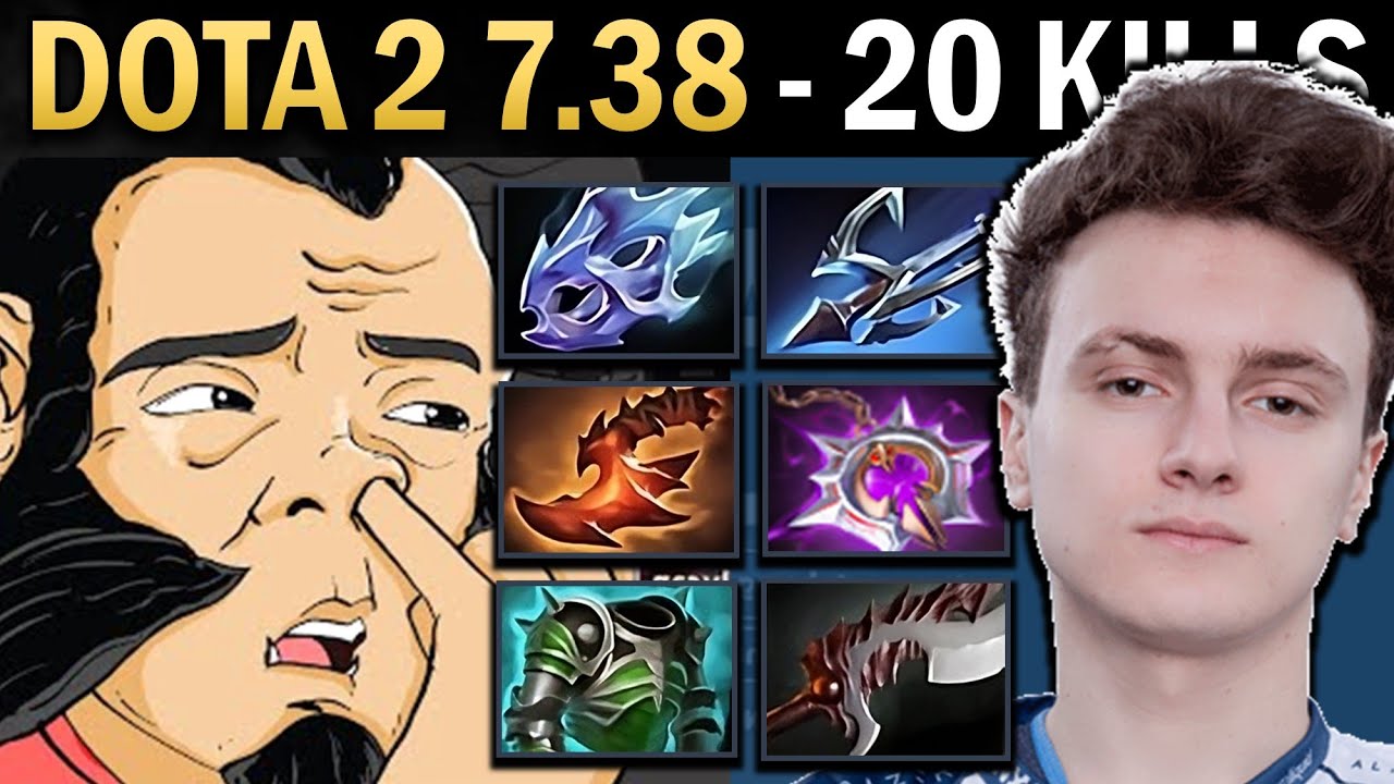 Lycan Gameplay Miracle with 20 Kills and Harpoon - Dota 7.38