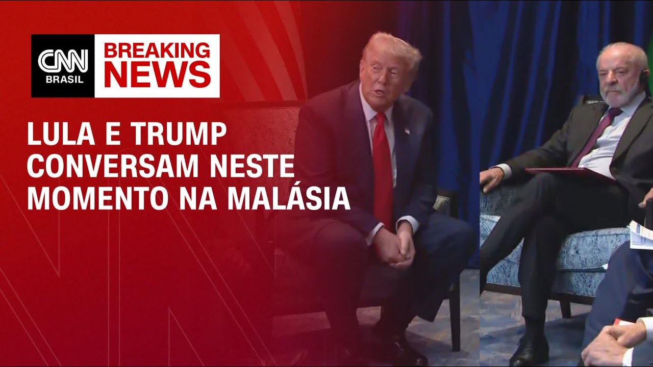 Come&ccedil;a reuni&atilde;o entre Lula e Trump na Mal&aacute;sia | CNN BRASIL