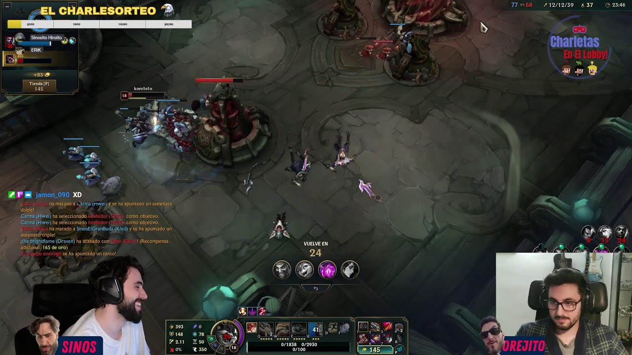 [ESP/ENG] LEAGUE OF CHARLETAS LA VENGANZA DE SINOJITO (LEAGUE OF LEGENDS)