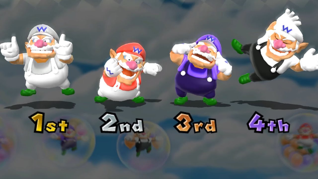 Mario Party 9 Mod - Minigames - Kamek Vs Shy Guy Vs Toad Vs Waluigi