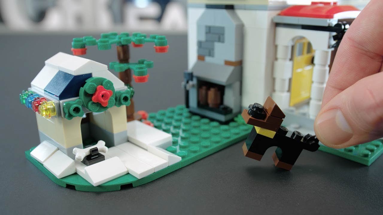 LEGO CREATOR - Jak zbudować zimowy domek dla psa