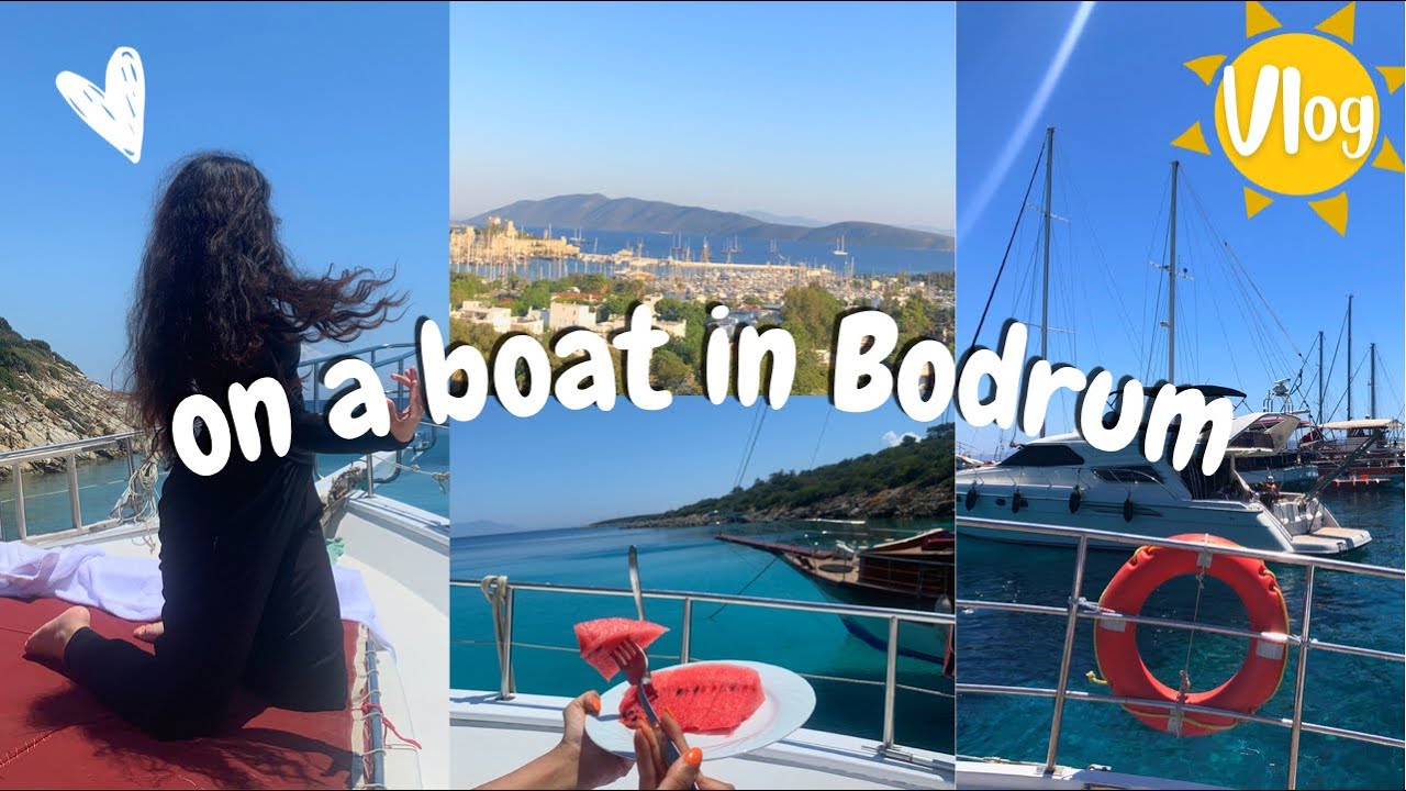 فلوق سفره بودروم و رحلة على القارب | Trip vlog to Bodrum & going on boat🌞🌺🛥 eng+arabic