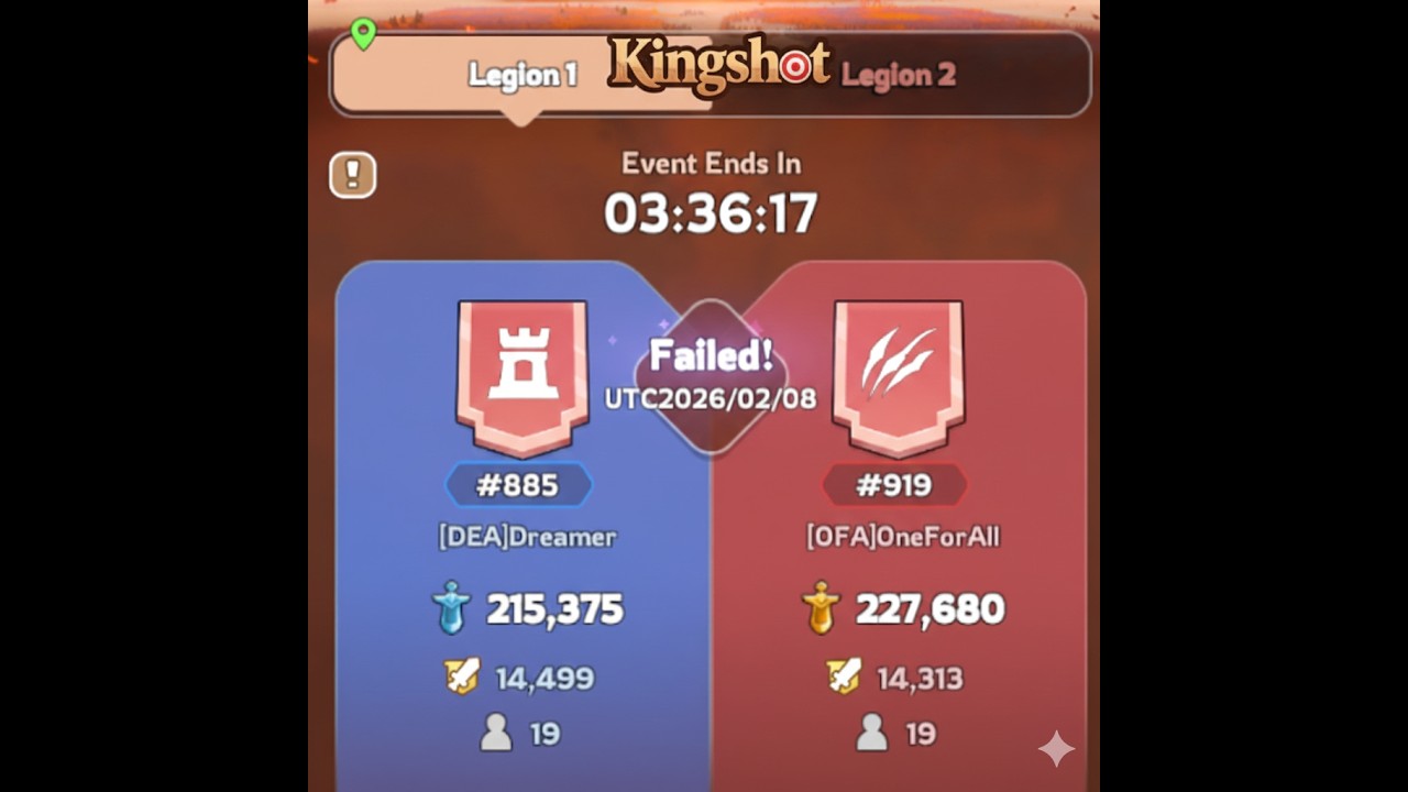 Extremly CLOSE ! Swordland Showdown 885 DEA vs 919 OFA