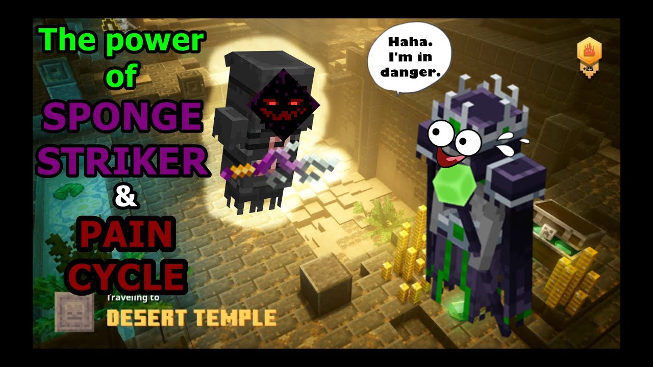 The Unbridled Power of Sponge Striker + Pain Cycle (Apocalypse+25) - Minecraft Dungeons