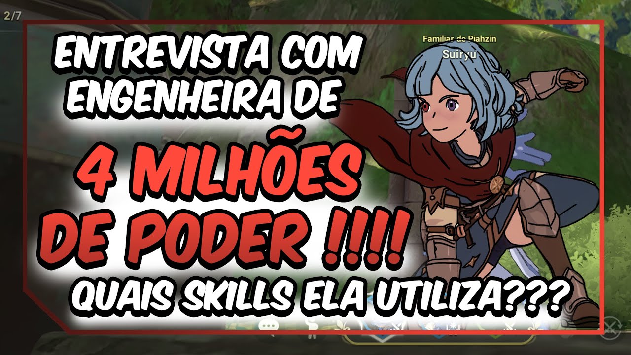Entrevista com Engenheira do servidor Koreano de 4 MILHOES DE PODER - quais skills ela utiliza?