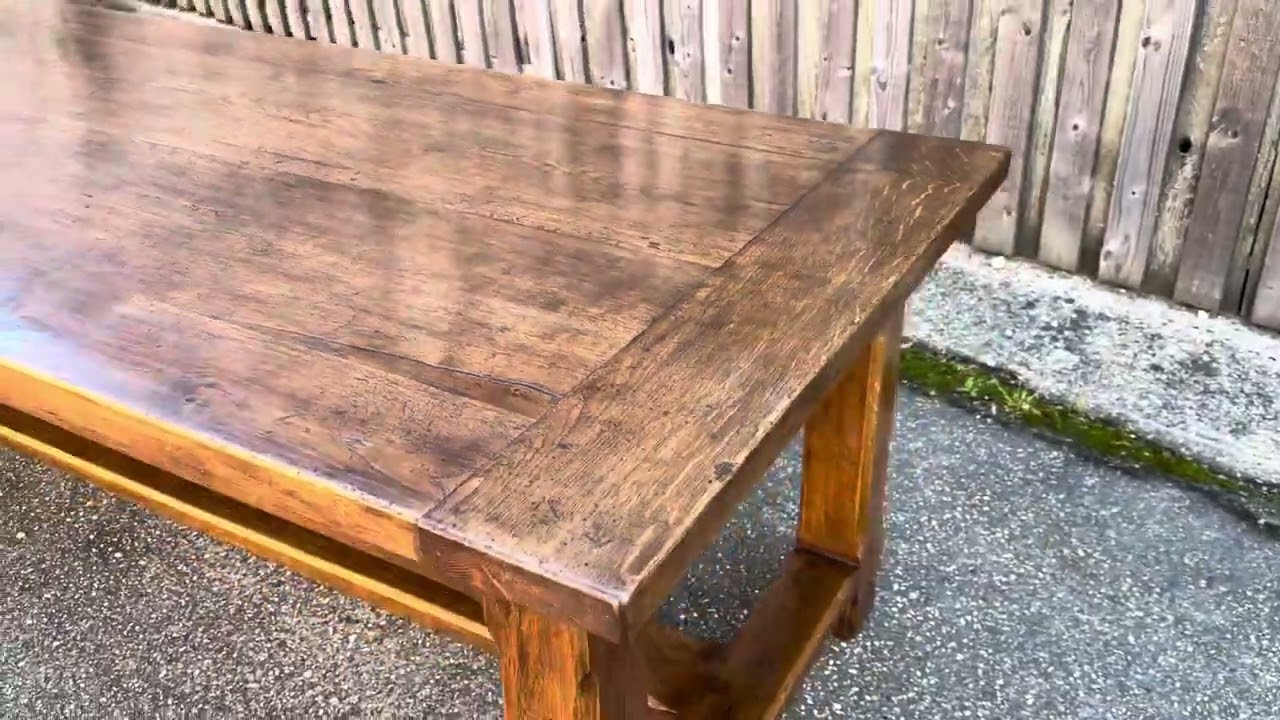 Antique Grench Oak Farmhouse Table