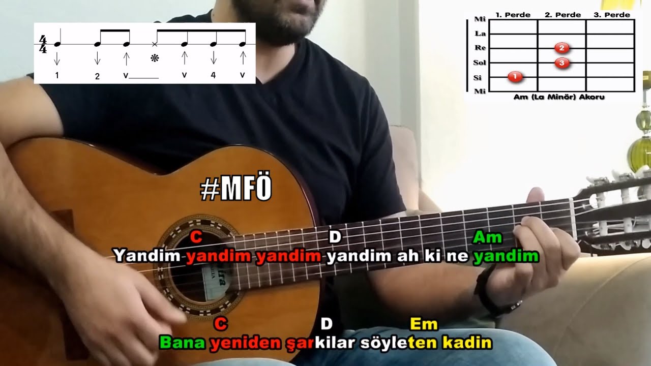 MFÖ | Yandım Yandım | Gitar Dersi