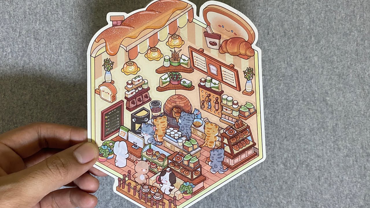 (ASMR) Making Cute 3D Bakery🥐🍞 Stickers✨