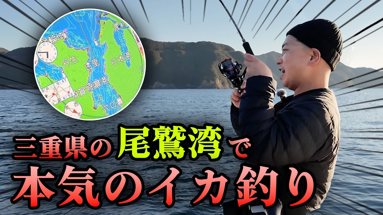 【三重県・尾鷲湾】エギングでコウイカ・アオリイカを狙うイカ釣り！
