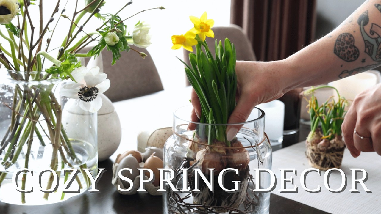 SCANDINAVIAN EASTER & COZY SPRING DECOR I Flower arrangement I Biscoff Cheesecake - Slow living