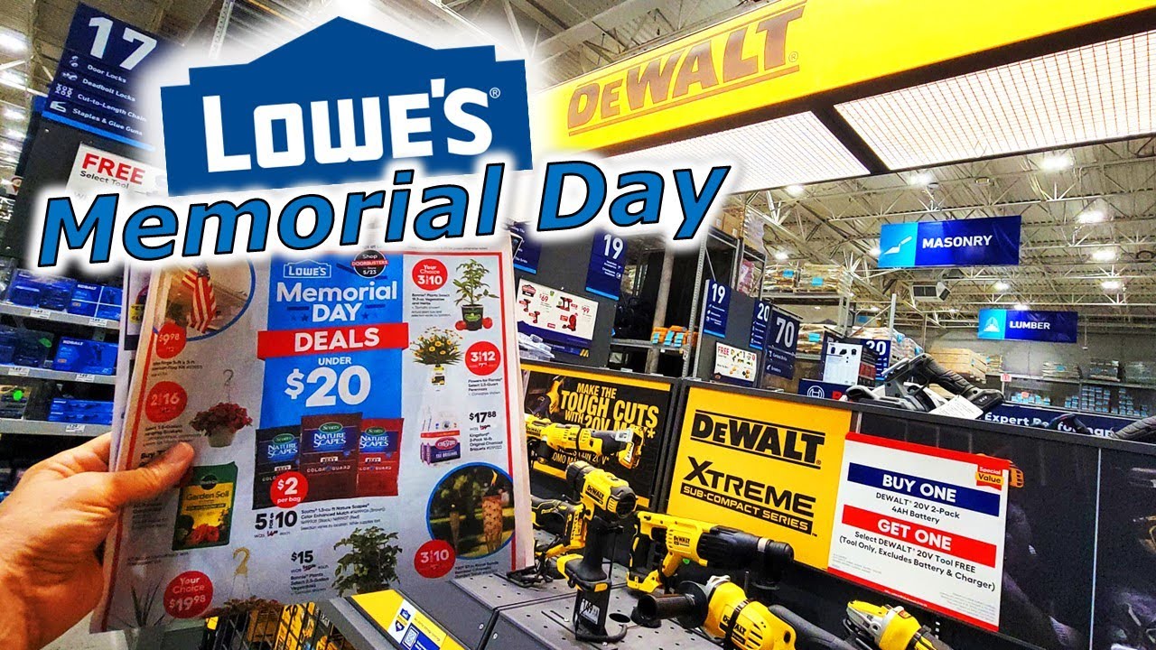 HUGE Lowes Memorial Day Sale Tools, BOGOs DeWalt, Ego, Craftsman
