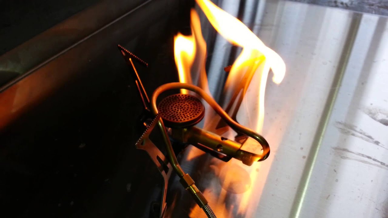 PRIMUS EXPRESS SPIDER GAS STOVE(GASOLINE USE TEST)