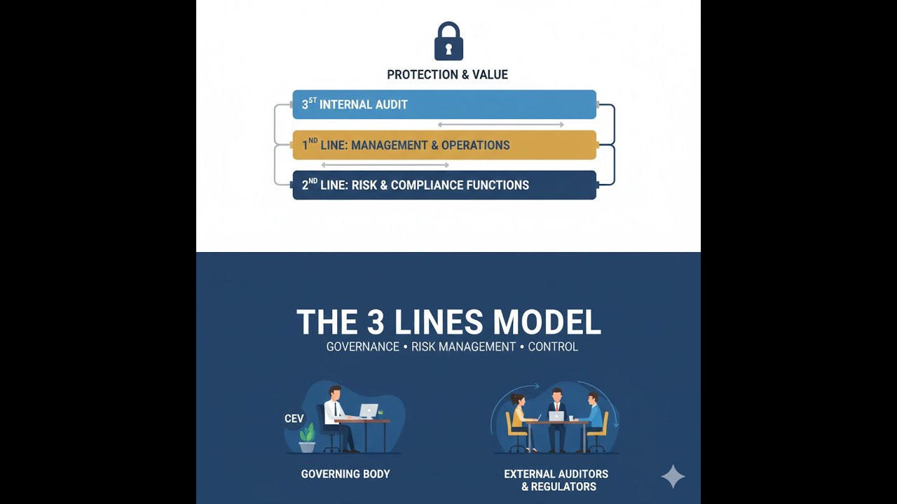 3 LINES MODEL| INTERNAL CONTROL| LINES OF DEFENSE IN AUDIT| AUDIT FOR BEGINNERS & PROFESSIONALS