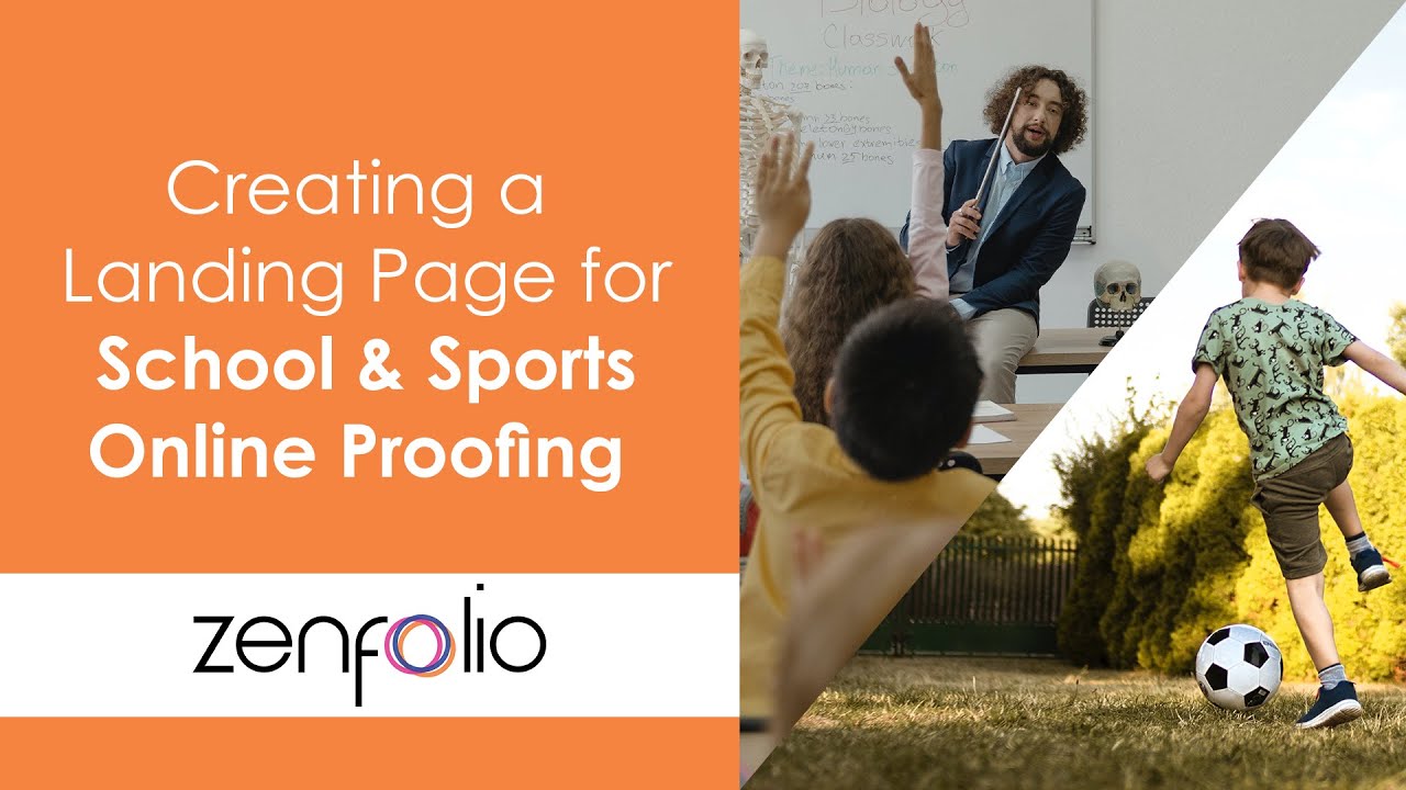 Creating a Landing Page for School and Sports Photography and Client Proofing | Zenfolio Classic