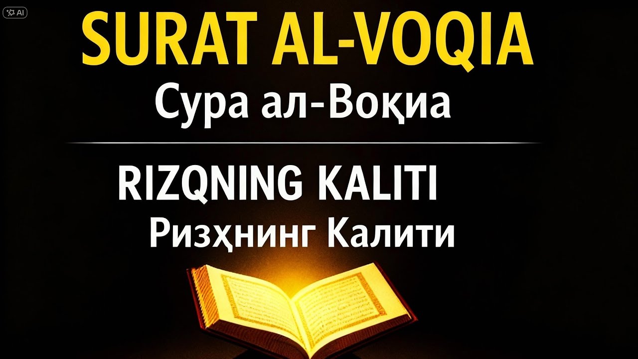Surat Al-Voqia | Сура ал-Воқиа &mdash; Kechki Tilovat | Кечки Тиловат