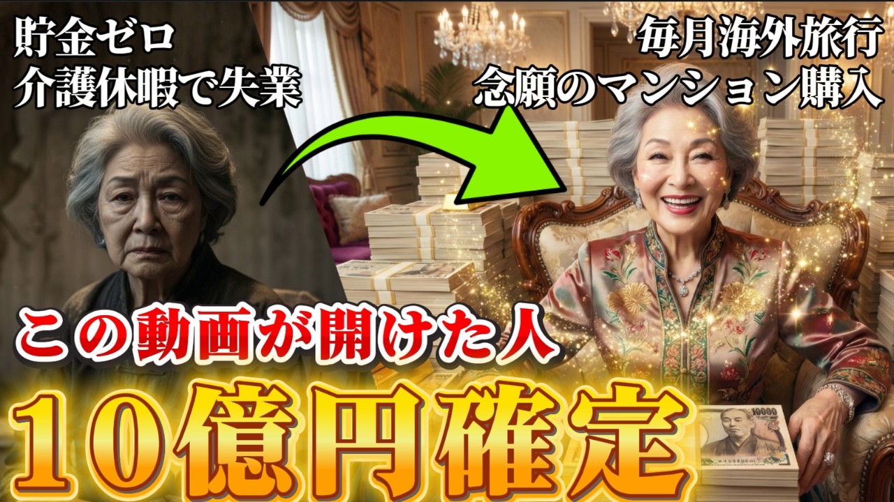 【実話】※5秒以内に見れた人のみ。一夜で億を手にした奇跡の話。【金運波動｜ヒーリング｜引き寄せ】
