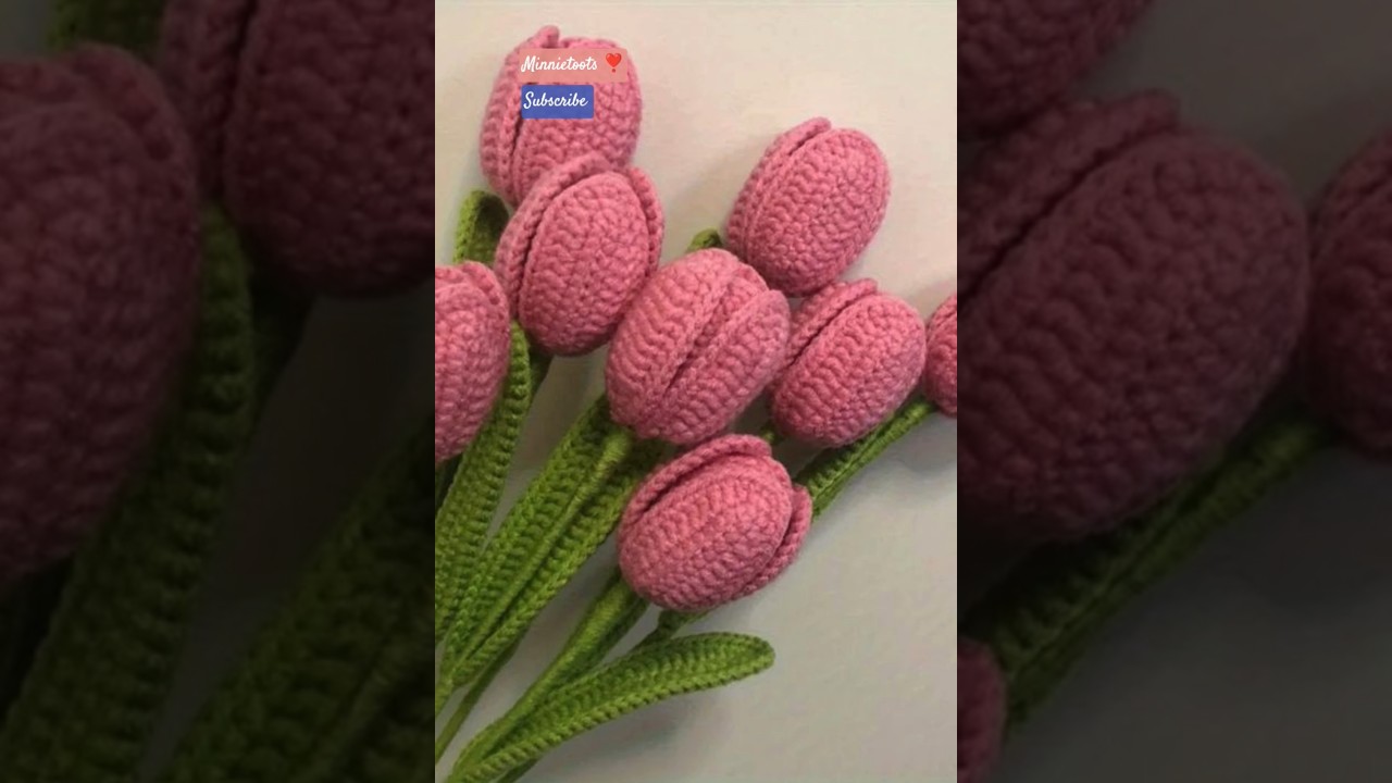 Crotchet Tulip bulbs ll Amazing Design 