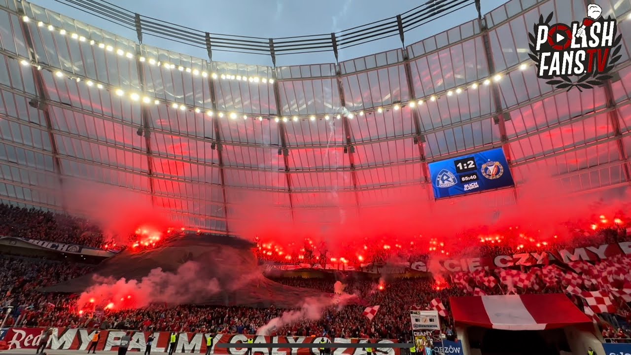 Widzew odpala na Stadionie Śląskim (20.04.2024 r.)