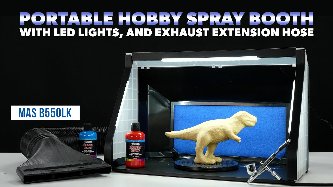 Master Airbrush -  Portable Hobby Spray Booth with LED Lights