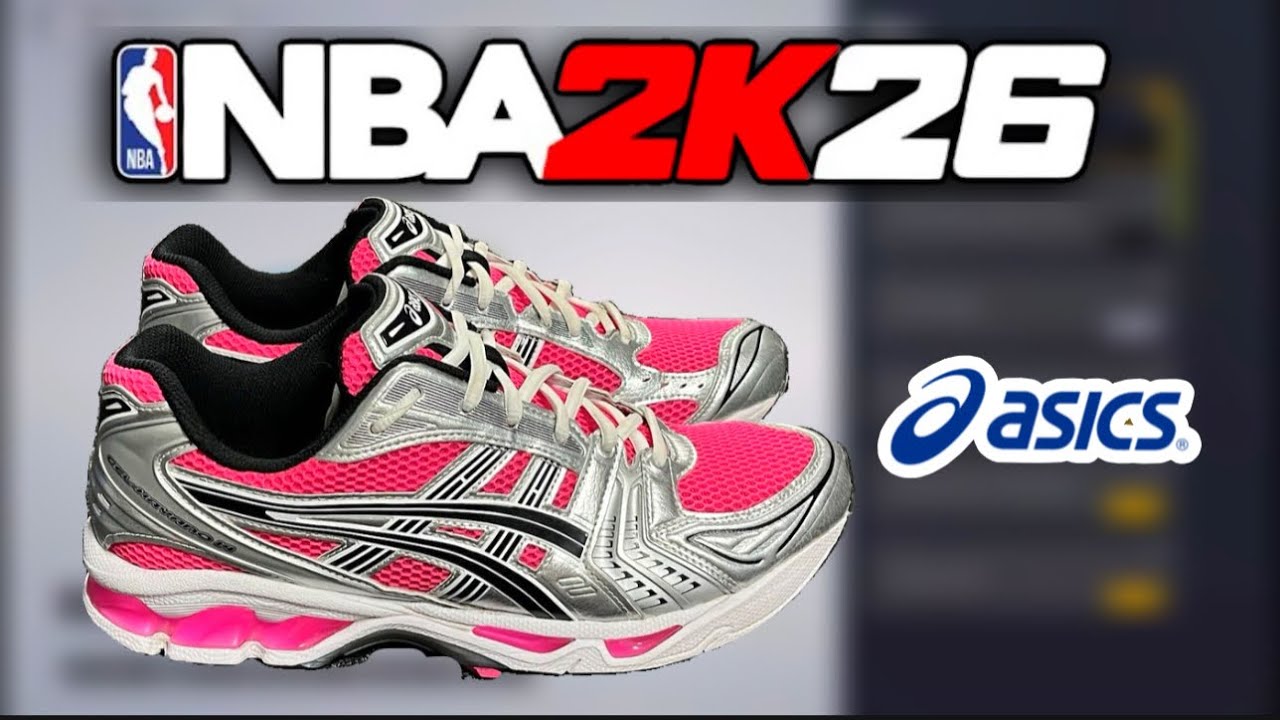 NBA 2K26 Shoe Creator - 'Pink Glow' ASICS Gel Kayano 14 Tutorial! How to Make ASICS in NBA 2K26