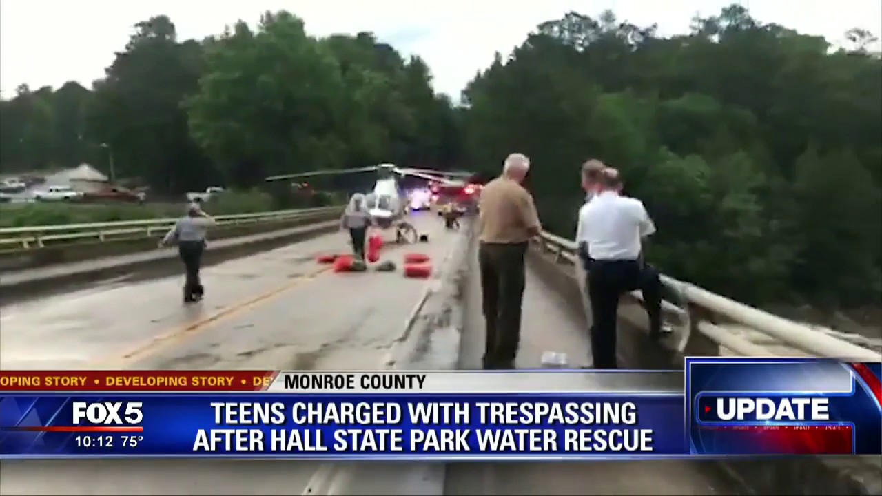 Teens charged with trespassing after rescue