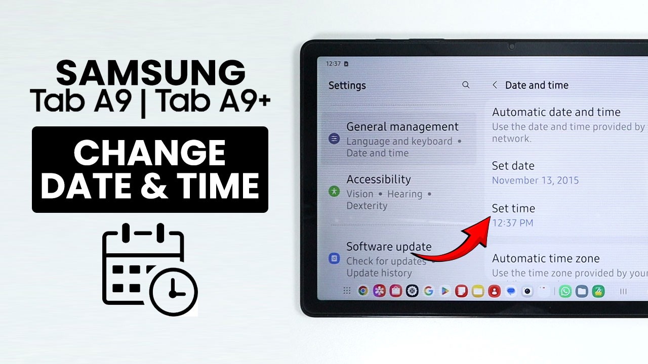 How to Change Date and Time on Samsung Tab A9 / A9 Plus