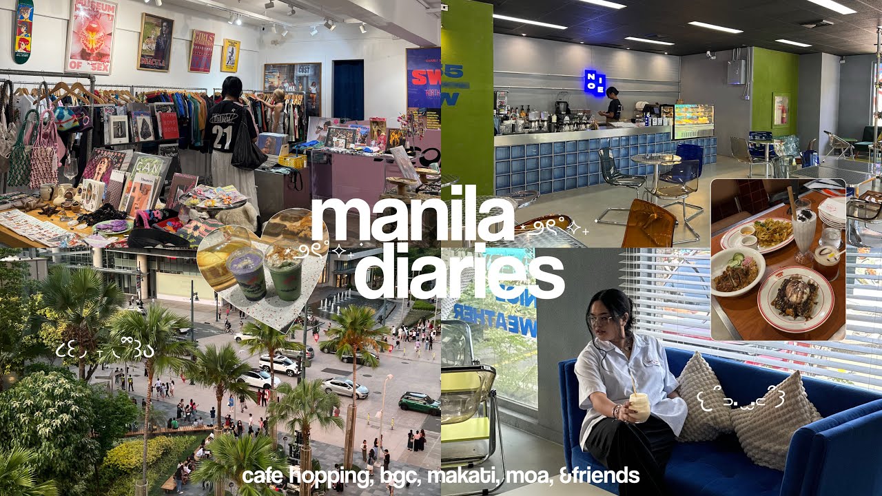 manila diaries 🧚🏻‍♀️  cafe hopping, &friends, makati cafes, bgc vlog, slice of life, aesthetic ph