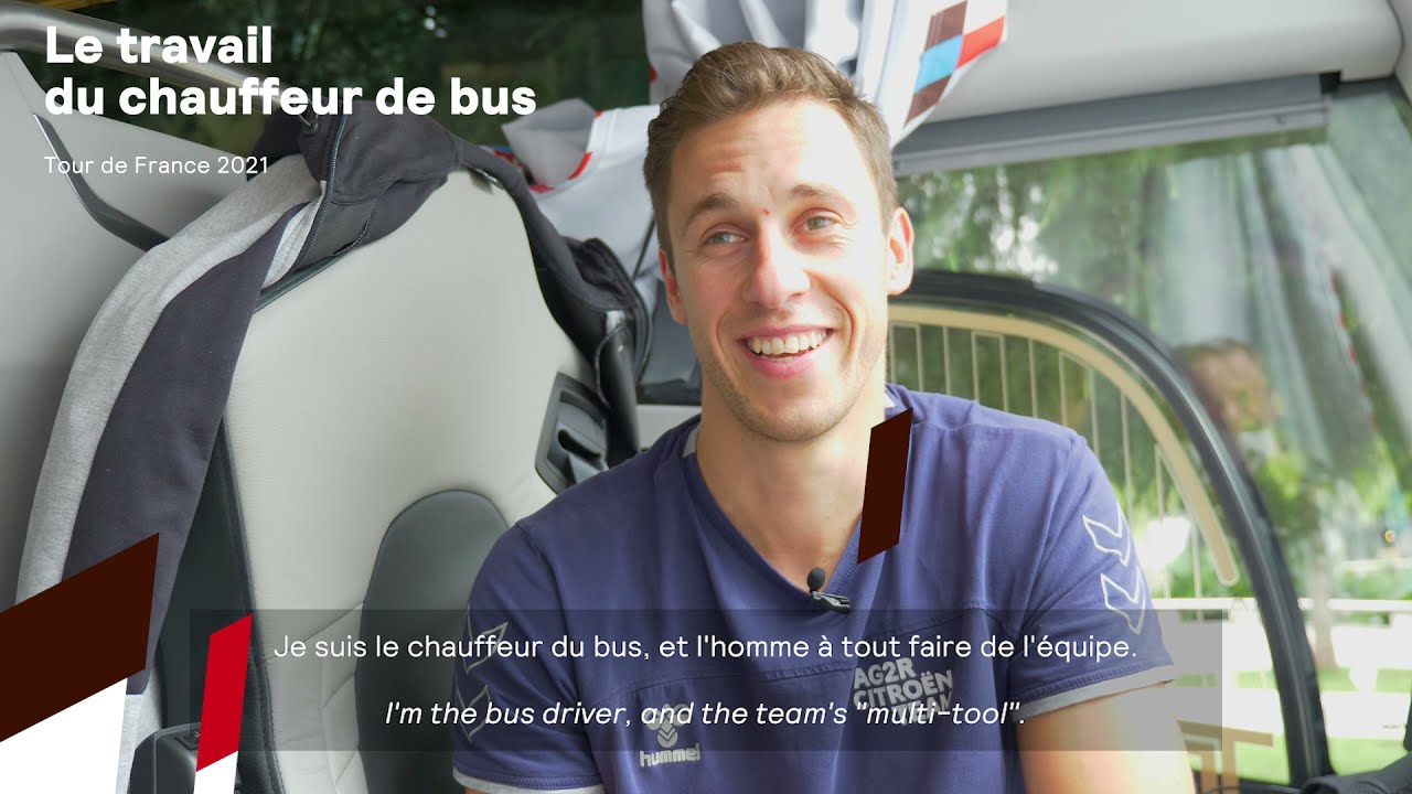 Tour de France - Le travail du chauffeur de bus