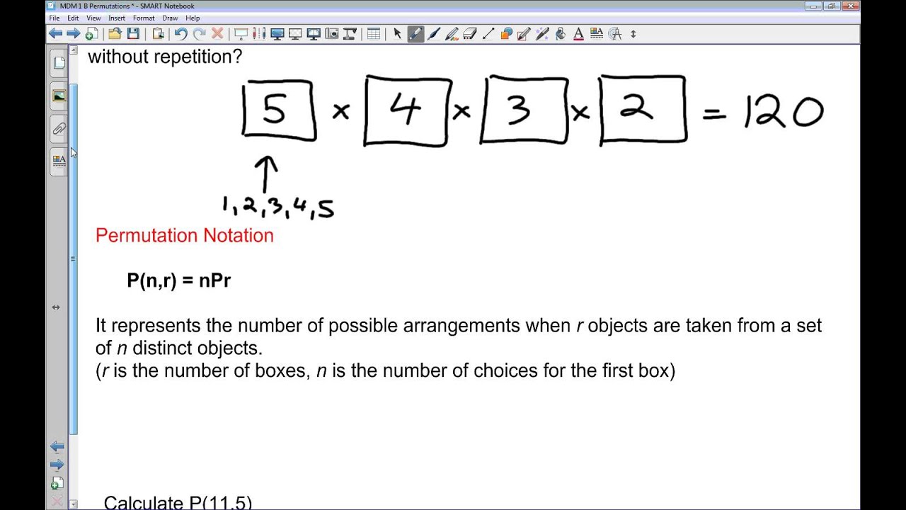 MDM4U 10-11 C Permutations