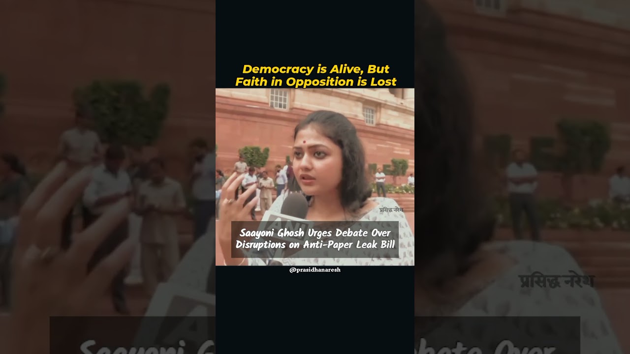 Democracy is Alive, But Faith in Opposition is Lost - Saayoni Ghosh