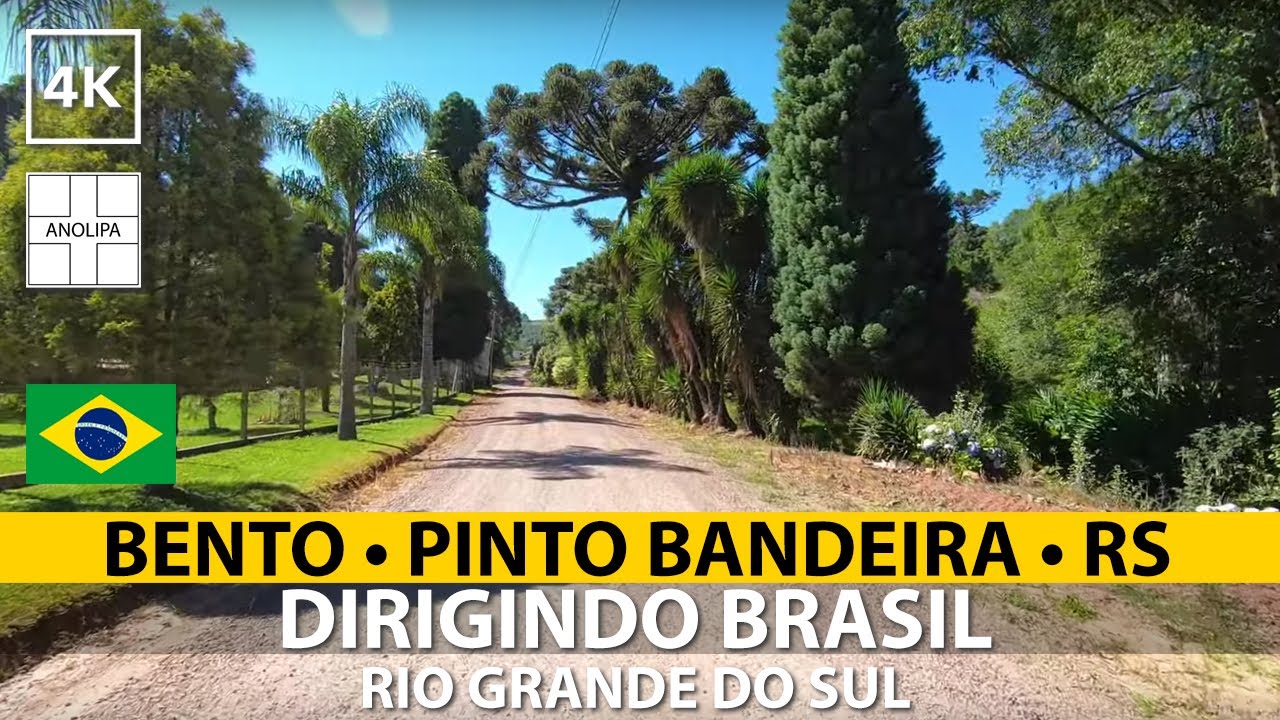 BENTO GONÇALVES ➜ Pinto Bandeira • Dirigindo Brasil [POV driving] 4K