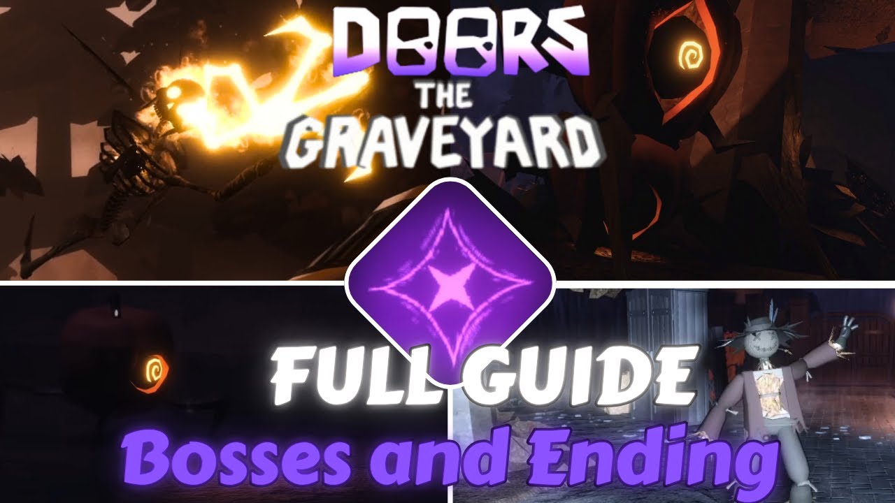 Roblox Doors Foundation Graveyard Halloween Update!! - How to Beat All Bosses + Ending!!