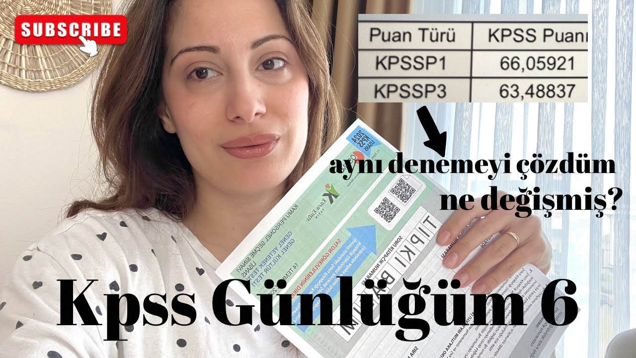 Kpss Günlüğüm 6 ~ Kpss 2024 Sınavını Çözdüm ✍🏻 Netlerim nasıl değişti? #kpss2026 #kpss #studywithme 
