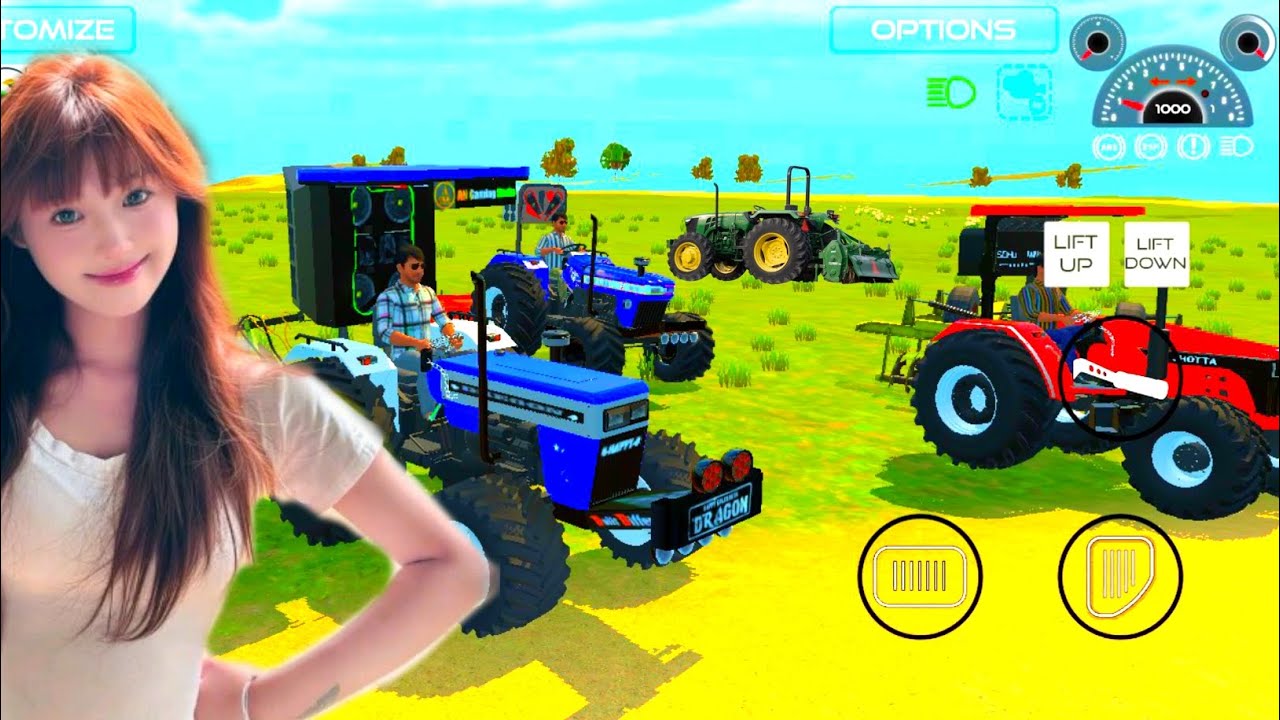 Swaraj vs New Holland Farming Mission | Indian Vehicles Simulator 3D | रियलिस्टिक गेमप्ले