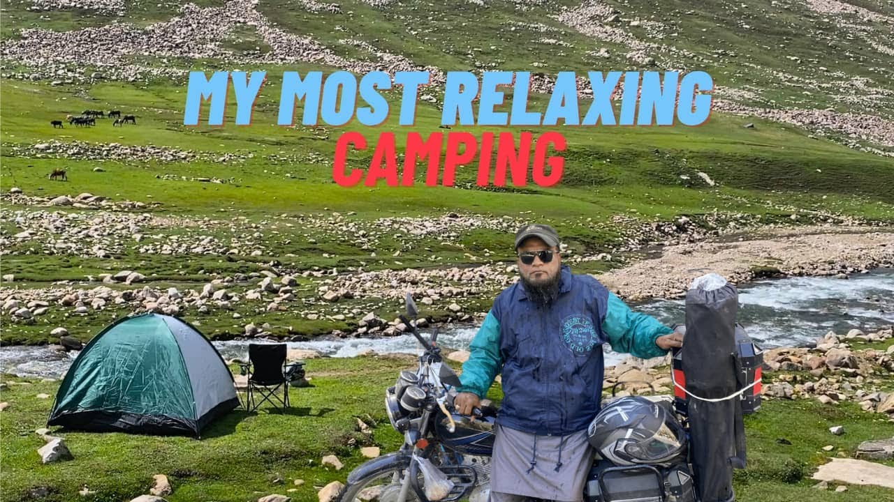 Relaxing Camping In  Gatidas With Beautiful Mountain views and Bike Travelling Scenes