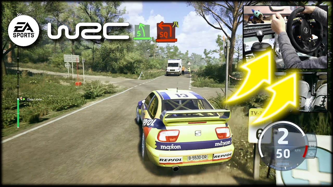 SEAT Córdoba WRC Rally Iberia / Thrustmaster Wheel Shifter + handbrake EA Sports WRC